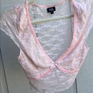 Beverly and beck Lace V-Neck Cropped Camisole NWOT